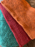 Qiviut Lace or Plain Knit Scarf by Qiveut Designs