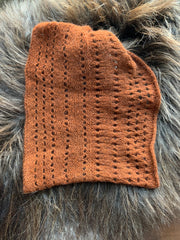 100% Qiviut Mobius a Smoke Ring Style by Qiveut Designs
Hand Dyed Willow
Hand Knit Mobius using circular needles and a twisted cast on

Circular Lace Neck Scarf&nbsp;

Hand Knit Lace Pattern is different on each Lace Mobius

Twist keeps the scarf from shifting when worn around the neck